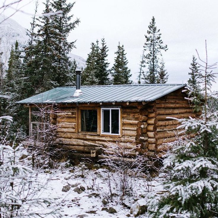 Lincoln log cabin