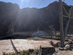 second suspension bridge over Colorado river